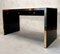 Lacquered Wood & Brass Desk by Jean Claude Mahey, 1970s, Immagine 9