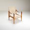 Linen Safari Chair by Kaare Klint Rud Rasmussen, Denmark, 1950s, Image 8
