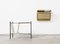 Minimalist Magazine Side Table & Wall-Mounted Telephone Shelf by Tjerk Reijenga for Pilastro, 1950s, Set of 2 3