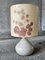 Vintage Enameled Stoneware Lamp with Herbarium Shade, Image 4