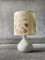 Vintage Enameled Stoneware Lamp with Herbarium Shade 8