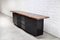 Burl Wood and Black Lacquer Sideboard from Roche Bobois, 1980s 2