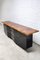 Burl Wood and Black Lacquer Sideboard from Roche Bobois, 1980s 5