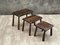 Vintage Brutalist Nesting Tables, 1970, Set of 3 14