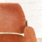 Space Age Armchair in Coral Chenille, 1970s 10