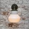 Vintage White Opaline Milk Glass, Brass & Cast Iron Sconce 10