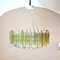 Chandelier with 330 Triedri in two-colored Murano Glass from Venini, 1950s 12