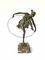 Art Deco Dancer with Hoop by Bruno Zach, Bronze on Marble Sculpture, 1920s 1