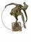 Art Deco Dancer with Hoop by Bruno Zach, Bronze on Marble Sculpture, 1920s, Image 14