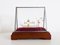 Glass Case with Handmade Viking ship, 1960s 1