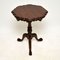 Antique Victorian Style Mahogany Side Table 3