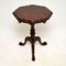 Antique Victorian Style Mahogany Side Table, Image 3