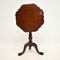 Antique Victorian Style Mahogany Side Table 2