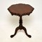 Antique Victorian Style Mahogany Side Table 1