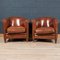 20th Century Dutch Sheepskin Leather Club Chairs, Set of 2, Image 1