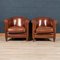 20th Century Dutch Sheepskin Leather Club Chairs, Set of 2, Image 21