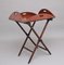 Early 19th Century Mahogany Folding Butler's Tray on Stand, Set of 2 1