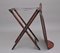 Early 19th Century Mahogany Folding Butler's Tray on Stand, Set of 2 10