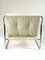 Chrome Plated Tubular Steel Chairs with Canvas Upholstery, Set of 4, 1970s, Image 11
