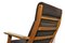 Oak GE 290 Highback Lounge Chair by Hans J. Wegner for Getama, Denmark, 1950s, Immagine 9