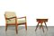 Round Teak Side Table or Sewing Table, Denmark, 1950s or 1960s, Image 12