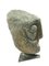 Brutalist Carved Stone Head by Jeno Murai, 1970s 2