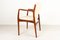 Vintage Danish Teak Armchair, 1950s, Image 3