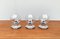 Vintage German Space Age Chrome & Glass Lamps by Motoko Ishii for Staff, Set of 3 14