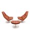 Lounge Chairs and Footstool by Geoffrey Harcourt for Artifort, 1970s, Set of 3 1