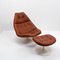 Lounge Chairs and Footstool by Geoffrey Harcourt for Artifort, 1970s, Set of 3 3