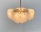 Mid-Century Metal and Glass Model Bernstein Chandelier from Kalmar, Image 4