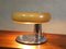 Wood and Chrome Table Lamp, 1970s, Imagen 2