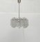 Mid-Century German Glass Chandelier from Doria Leuchten, Imagen 1