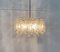 Mid-Century German Glass Chandelier from Doria Leuchten, Imagen 10