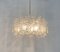 Mid-Century German Glass Chandelier from Doria Leuchten, Imagen 9