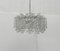 Mid-Century German Glass Chandelier from Doria Leuchten, Immagine 15