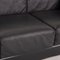 Carat Züco Black Leather Sofa, Immagine 3