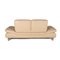 Rivoli Cream Leather Sofa from Koinor 9