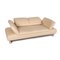 Rivoli Cream Leather Sofa from Koinor 3