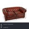 Chesterfield Centurion Brown Leather Sofa and Armchair, Set of 2, Immagine 2