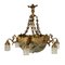 Gilt Bronze Chandelier with 6 Lights, Immagine 1