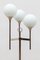 Trumpet Three Opal Globes Floor-Lamp by Gaetano Sciolari, 1970s, Italy 4