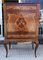 Inlaid Wood and Glass Secretaire, 1970s 1