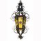 Large French Arts and Crafts Wrought Iron Lantern, 1900s 5