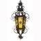 Large French Arts and Crafts Wrought Iron Lantern, 1900s, Image 5