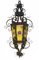 Large French Arts and Crafts Wrought Iron Lantern, 1900s, Immagine 1