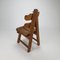 Spanish Brutalist Oak Dining Chairs, 1970, Set of 6, Image 5