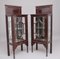 Early 20th Century Mahogany Display Cabinets, Set of 2 8
