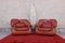 Brown Leather Armchairs, 1970s, Set of 2, Image 1