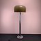 Italian Space Age Floor Lamp with Mocha Brown Acrylic Shade and Tulip-Foot, 1970s 1